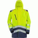 PARKA ERWIN PI 9P02PI - JAUNE FLUO / MARINE - S - CEPOVETT SAFETY