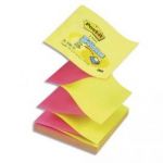 POST-IT RECHARGE Z-NOTES 100 FEUILLES 7,6 X 7,6 CM NÉON JAUNE/ROSE