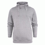 PRINTER FASTPITCH RSX SWEATSHIRT CAPUCHE HOMMES GRIS MÉLANGÉ - TAILLE M