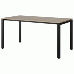 TABLE MALIBU 160X80 T6 SOUDÉ STRA ABS CHÊNE 1146/NOIR 9005 - MANUTAN EXPERT