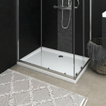 VIDAXL - RECEVEUR DE DOUCHE RECTANGULAIRE ABS BLANC 80X110 CM