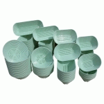 BANNETON ROND POLYPROPYLÈNE VERT - 500/750 G