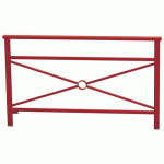 BARRIÈRE VENISE 1.50 M STRUCT SIMPLE CROIX - ZINC ROUGE 3004 - PROCITY