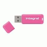 INTEGRAL CLÉ USB NÉON 8 GO USB 2.0 (USB-A) ROSE