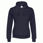 COTTOVER SWEATSHIRT À CAPUCHE FEMME - CERTIFIÉ GOTS MARINE - TAILLE XXL