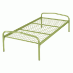 LIT EVOLUTION STANDARD 90X190 CM SOMMIER TREILLIS COLORIS VERT - MANUTAN COLLECTIVITÉS