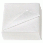 SERVIETTE DE TABLE EN OUATE ROYAL COLLECTION NON TISSÉ 40 X 40 CM BLANC - PAQUET DE 50