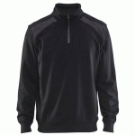 SWEAT COL CAMIONNEUR BICOLORE NOIR/GRIS FONCÉ TAILLE XXL - BLAKLADER