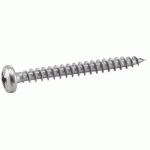 VIS À BOIS AGGLOMÉRÉ - TÊTE CYLINDRIQUE - POZIDRIV - INOX A4 - 4X40 - B200 ACTON