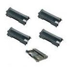 PACK DE 4 TONERS ET 1 TAMBOUR GÉNÉRIQUES POUR BROTHER HL2040...
