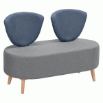 CANAPÉ EPIQ - 2 PLACES GRIS CLAIR