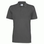 COTTOVER POLO MANCHES COURTES HOMME - CERTIFIÉ GOTS ANTHRACITE - TAILLE M