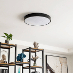 LINDBY SMART PLAFONNIER LED INNES NOIR 48 CM RVB CCT TUYA