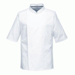 LOT DE 2 - PORTWEST C738 VESTE MAILLE PRO S/S BLANC - TAILLE S