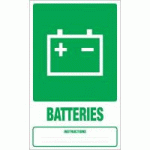 PANNEAU DÉCHETS BATTERIES