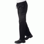 PANTALON CHEF CUISINIER 5XL NOIR