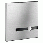 PLAQUE DE COMMANDE WC BICOMMANDE EN INOX - ENCASTRABLE - TEMPOMATIC - À PILES DELABIE