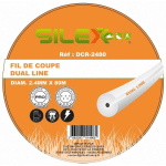 BOBINE FIL DE COUPE DUAL LINE 80M X 2,4MM Ø SILEX GAMME PRO