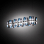 SLAMP SUSPENSION LED LA LOLLO BLEU-VIOLET, 140 CM