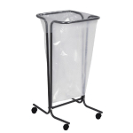 SUPPORT SAC POUBELLE À ROULETTES ROSSIGNOL TUBAG GRIS SANS COUVERCLE 110 L