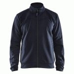 SWEAT ZIPPÉ MARINE FONCÉ/NOIR TAILLE XXXL - BLAKLADER