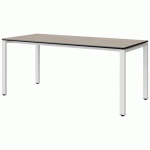 TABLE MALIBU 180X80 T6 SOUDÉ STRA ACACIA/NOIR BLC 9016 - MANUTAN EXPERT