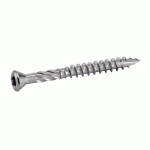 VIS POUR TERRASSE TÊTE FRAISÉE BOMBÉE TORX AISI 410 5X50 BOÎTE DE 200 - ACTON - 623165X50
