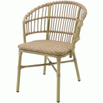 CHAISE DE BISTROT CORNET EN ROTIN - BAMBOU-NATUREL - VEBA