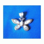 PENDENTIF LIBELLULE ARGENT OEIL DE SAINTE LUCIE