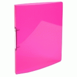 CLASSEUR 2 ANNEAUX 15MM IDERAMA PP POLYPROPYLÈNE 5/10E - A4 - ROSE - LOT DE 20