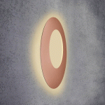 ESCALE BLADE OPEN APPLIQUE LED, ROSÉE, Ø 79 CM