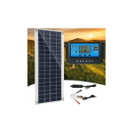 ORMROMRA - PANNEAU SOLAIRE 300W 12V, KIT DE PANNEAU SOLAIRE, CHARGEUR DE BATTERIE KIT AVEC RÉGULATEUR DE CHARGE SOLAIRE 60A POUR CAMPING-CAR, YACHT,