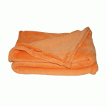 LOT DE 10 COUVERTURES MICROFIBRE 75 X 100 CM ABRICOT - MANUTAN COLLECTIVITÉS