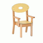 LOT DE 4 FAUTEUILS ZÉBULON TAILLE 0, COLORIS ROUGE CERISE - MANUTAN COLLECTIVITÉS