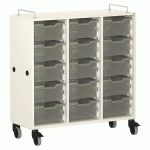 MEUBLE À BACS SHIFT+ LANDSCAPE MÉLA - BLANC GRIS - ANTHRACITE - MANUTAN COLLECTIVITÉS