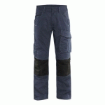 PANTALON DE TRAVAIL SERVICES STRETCH MARINE FONCÉ/NOIR TAILLE 48 - BLAKLADER