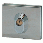 SERRURE BASSE AVEC CYLINDRE CHROMÉ BRILLANT - STREMLER - 1358.30.0