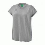 T-SHIRT FEMME - ERIMA - ESSENTIAL TEAM GRIS CLAIR/CHINÉ