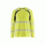 T-SHIRT HAUTE VISIBILITÉ À MANCHES LONGUES 3599 - JAUNE ET NOIR - 4XL BLAKLADER