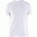 T-SHIRT STRETCH BLANC TAILLE L - BLAKLADER