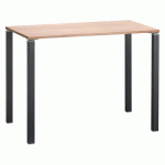 TABLE HAUTE RECTANGLE EDEN CHÊNE CLAIR PIÈTEMENT ANTHRACITE