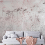 ARTGEIST - PAPIER PEINT INDIAN SUMMER TROISIÈME VARIANTE - 150 X 105 CM - ROSE ET GRIS