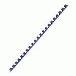 BAGUETTE RELIURE ANNEAUX PLASTIQUE PAVO 8 MM BLEUE - BOÎTE DE 100