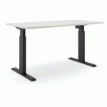 BUREAU RÉGLABLE ALUFORCE PRO 140 M - 160X80CM - NOIR GRIS - ACTIFORCE
