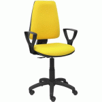 CHAISE ELCHE CP BRAS FIXE - ROUE NYLON - JAUNE