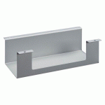 GOULOTTE PASSE-CÂBLES HORIZONTALE UNIVERSELLE L 30 CM X P 12 X H 9 CM - FINITION ALUMINIUM