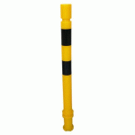 POTEAU FLEXIBLE À SCELLER Ø80MM - 930MM - NOIR/JAUNE - VISO