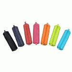 TROUSSE, EN CUIR, TURQUOISE - LOT DE 3