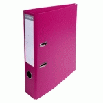 CLASSEUR À LEVIER PVC A4 DOS DE 70MM. - FRAMBOISE - LOT DE 10