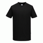 LOT DE 3 - PORTWEST CD811 T-SHIRT COTON LÉGER WX2 MANCHES COURTES NOIR - TAILLE XXL